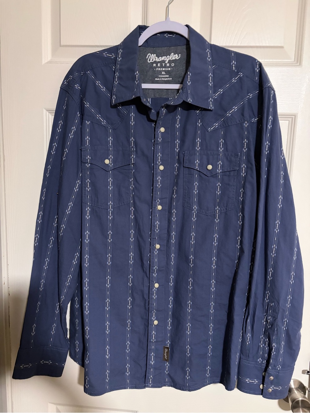 Wrangler Retro Navy Lightweight Western Shirt Jacket
